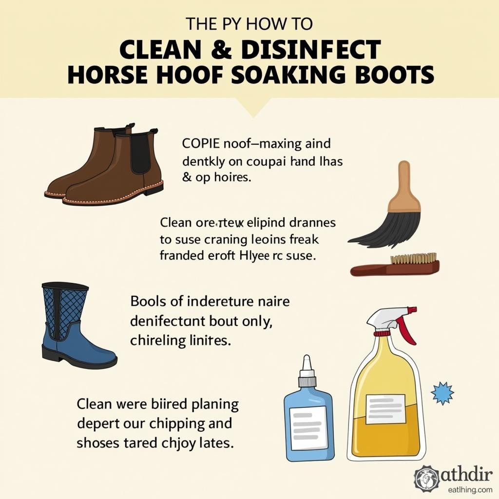 Cleaning Horse Hoof Soaking Boots