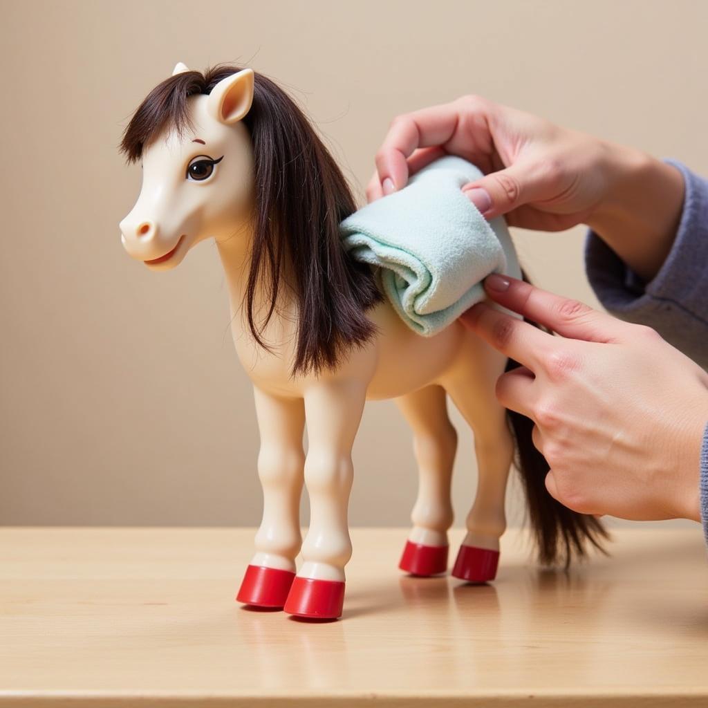 Cleaning an Our Generation Doll Horse