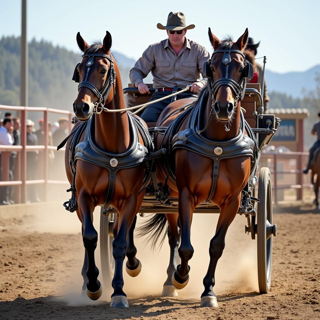 Cold Blood Horse Competing