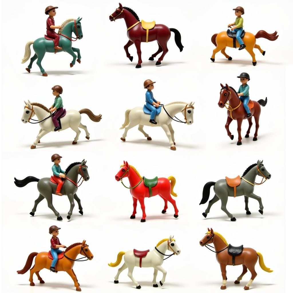 Variety of Collapsing Horse Toys