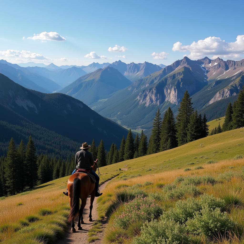 Scenic Views on a Colorado Horse Pack Trip