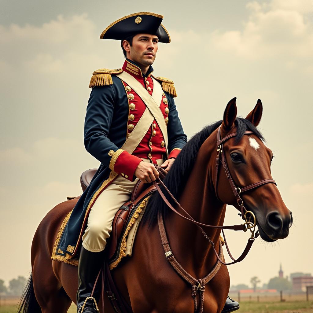 Continental Army Horse and Rider