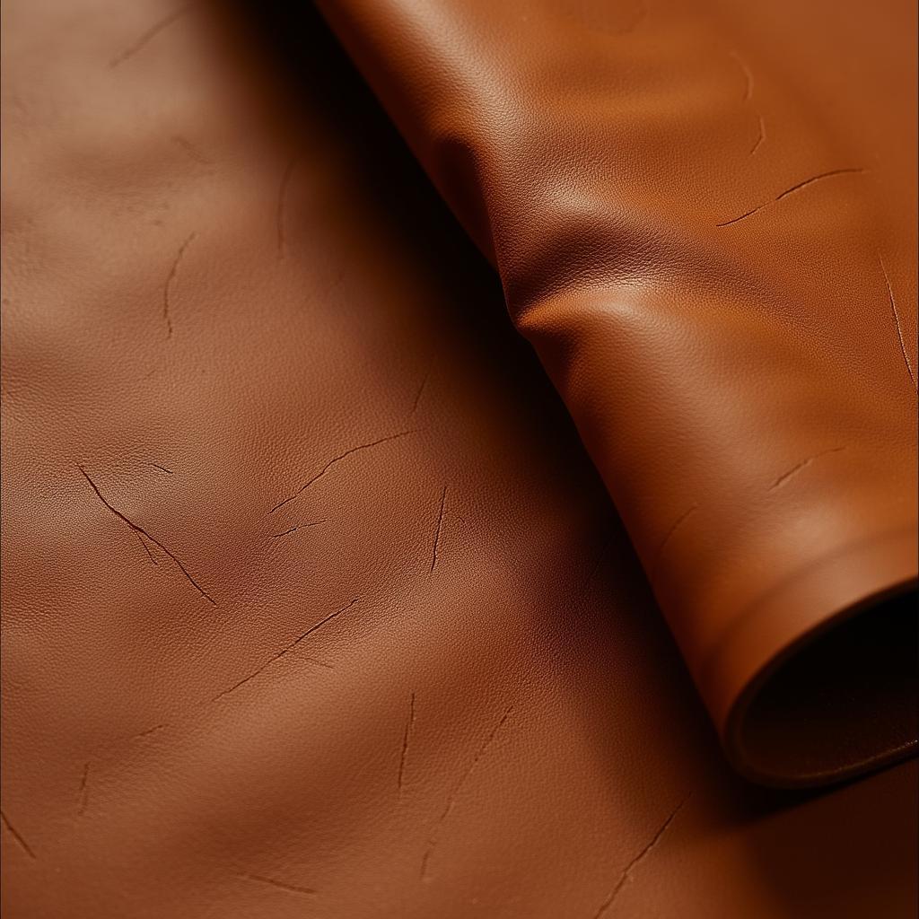 Close-up of Crazy Horse Leather Texture