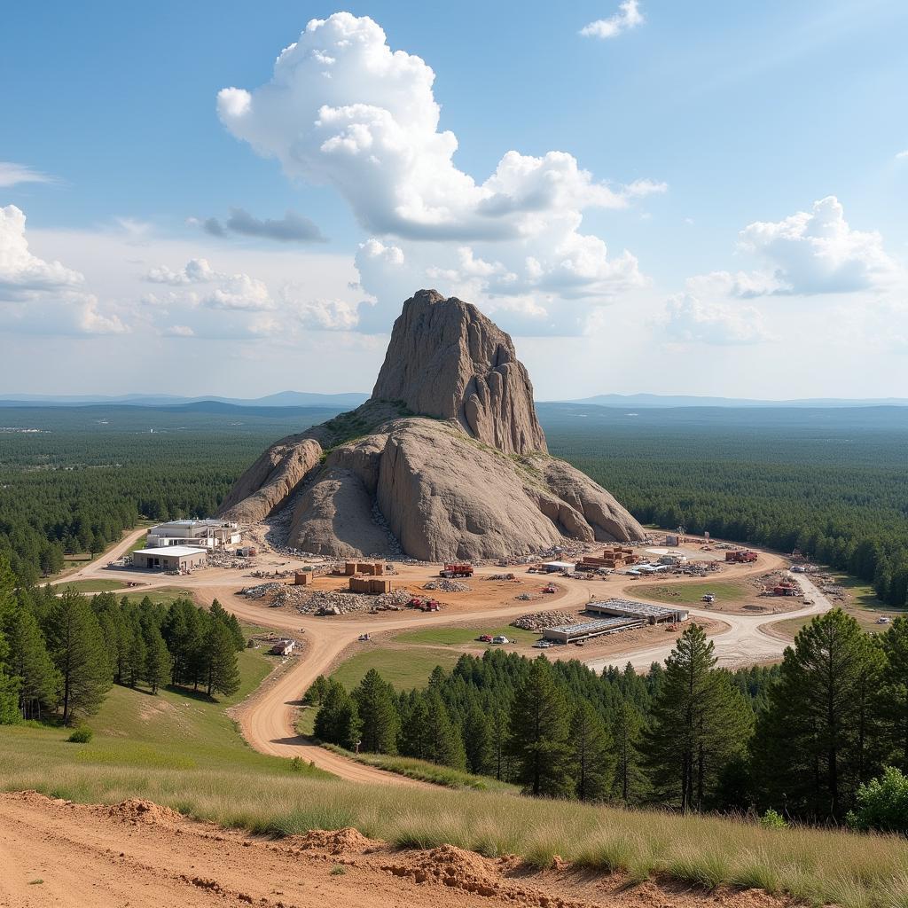 Crazy Horse Memorial in the Black Hills