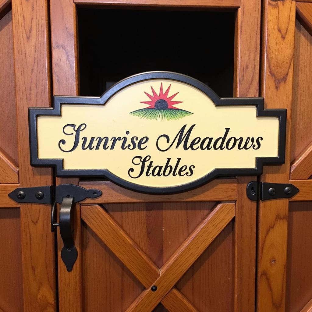 Personalized Breyer Horse Barn Nameplate