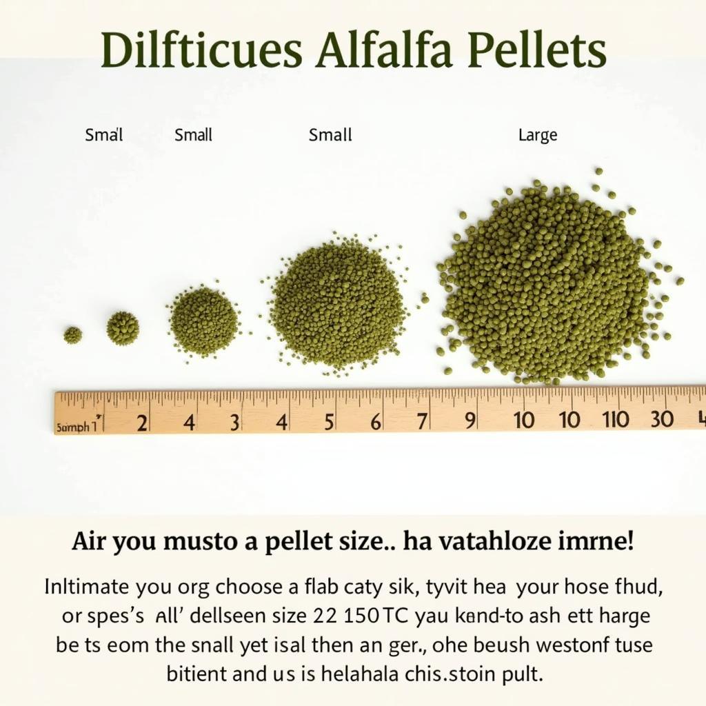 Comparing Different Alfalfa Pellet Sizes for Horses