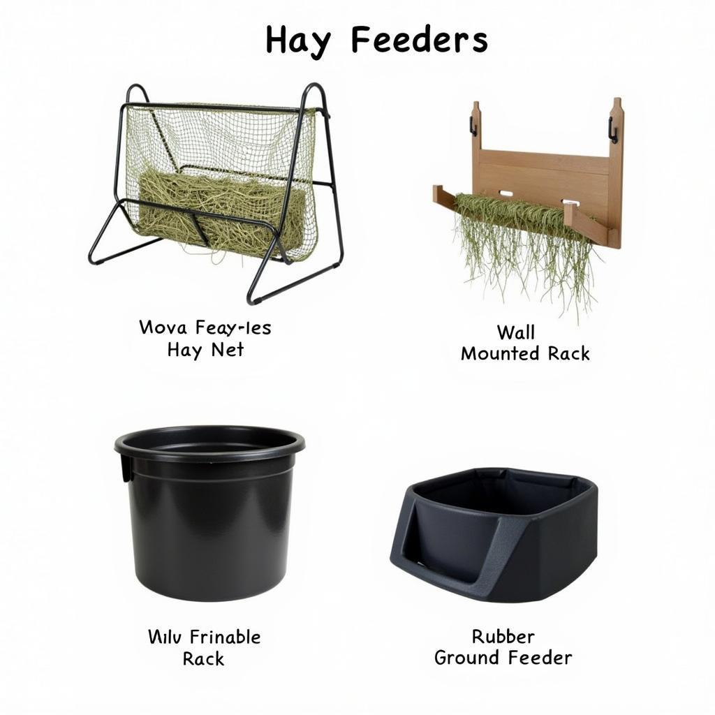 Different Miniature Horse Hay Feeders