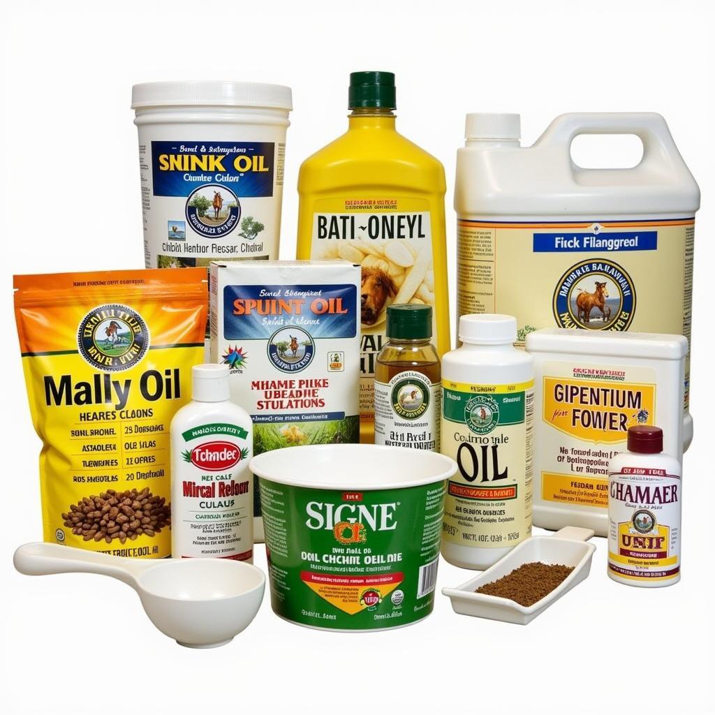 Various Oil Supplements for Horses