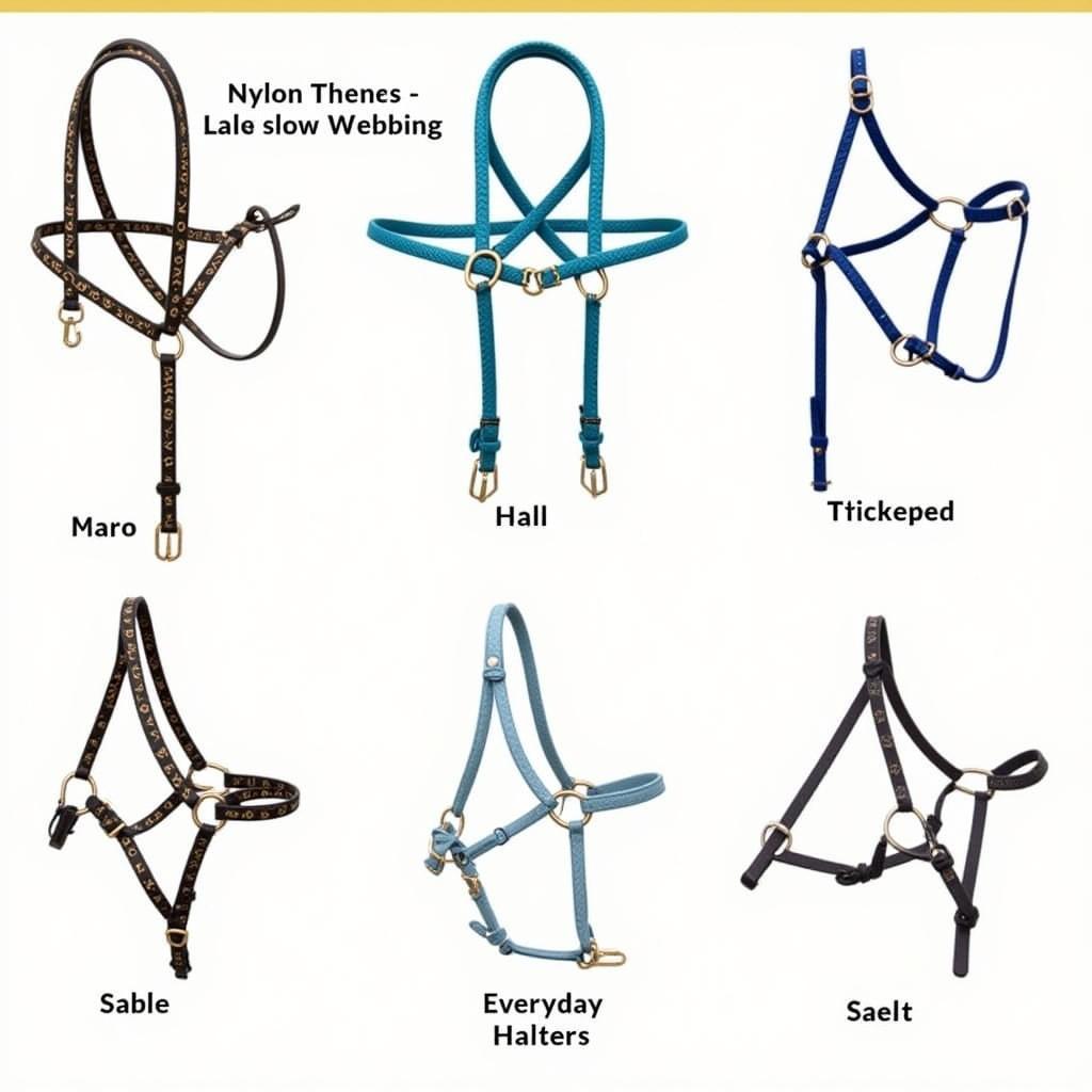 Different Types of Nylon Halters for Horses