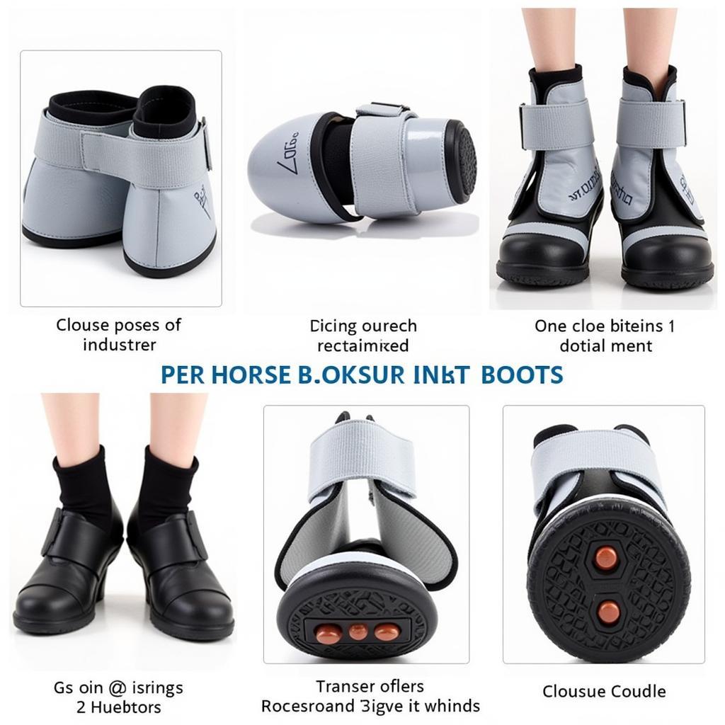 Various Horse Hoof Soaking Boots