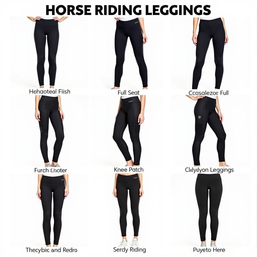 Different Types of Horse Riding Leggings