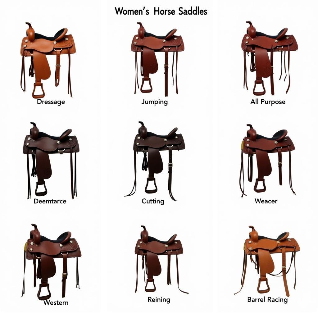 Different Types of Women's Horse Saddles