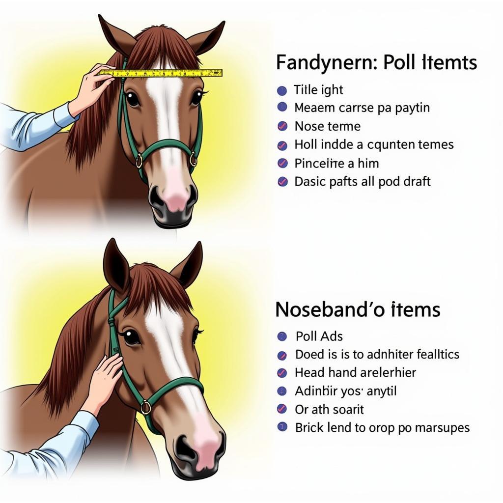 Measuring a Draft Horse for a Halter