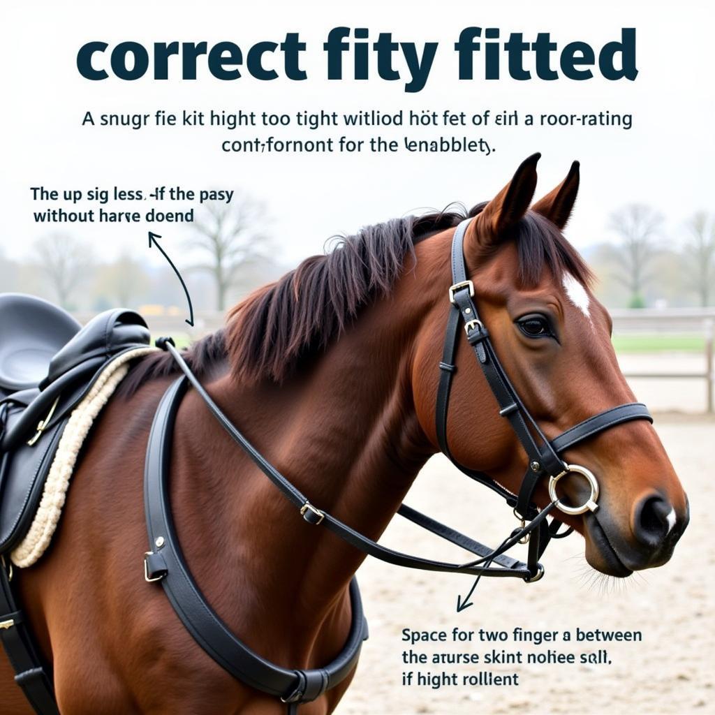 Draft Horse with Properly Fitted Halter