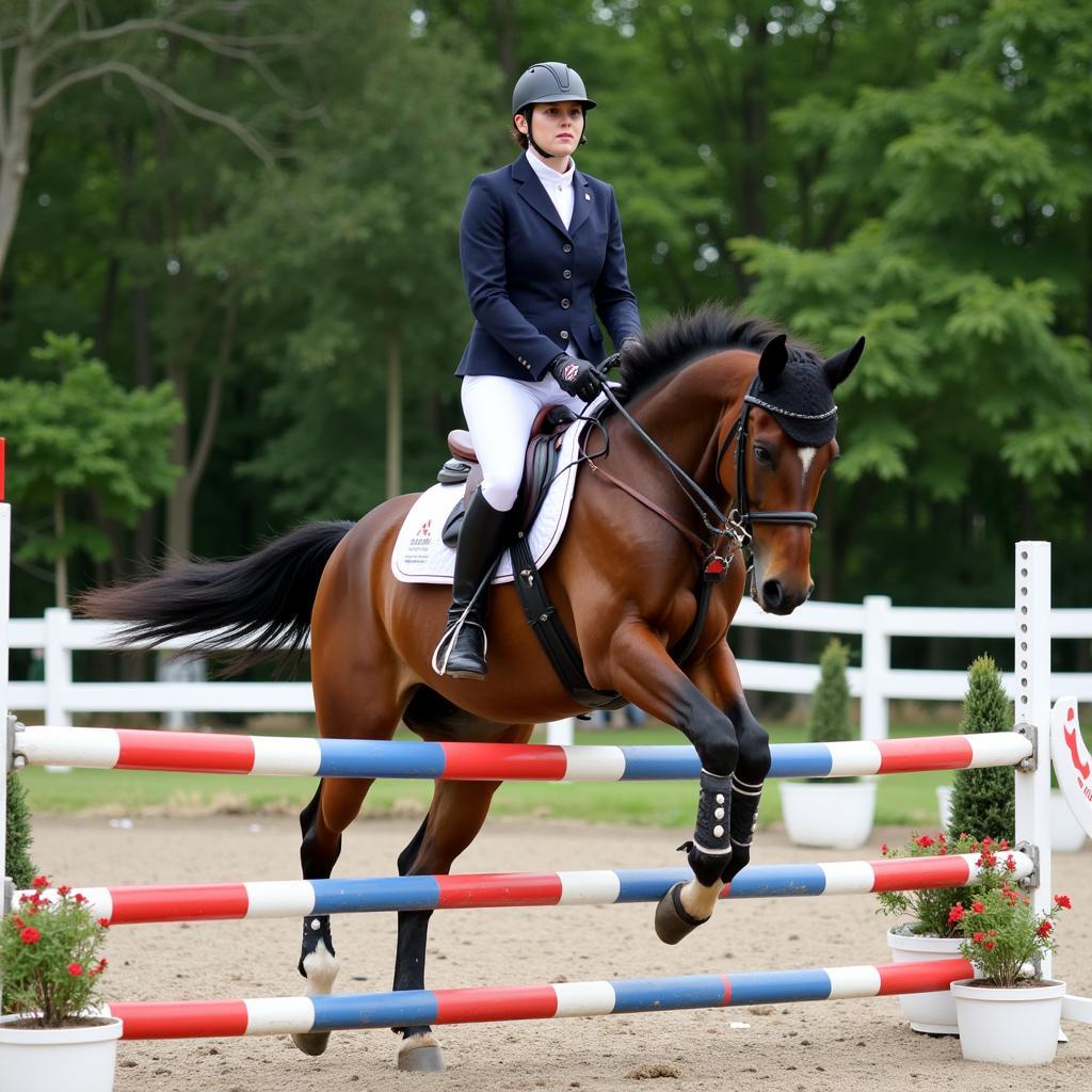 English Riding Lessons: Jumping Obstacles