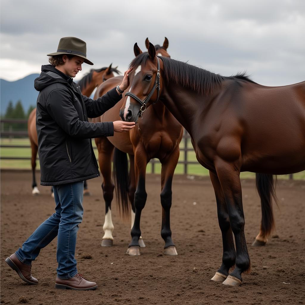 Evaluating a horse for sale in Eugene