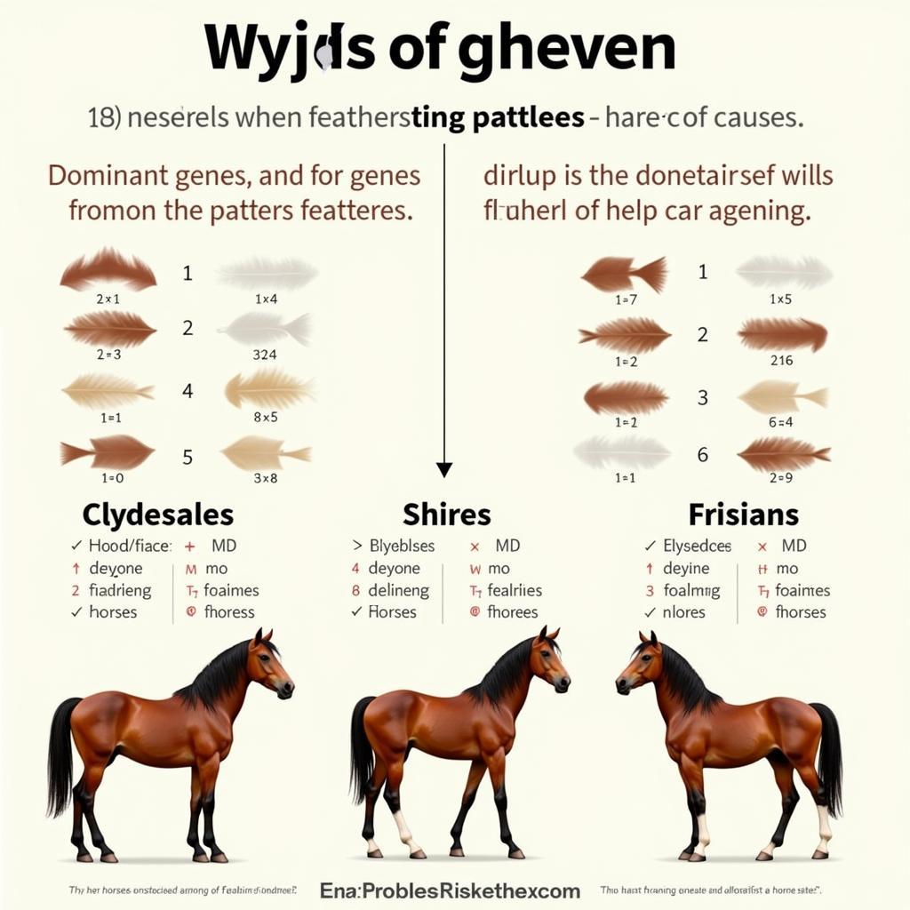 Feathered Horse Genetics: Dominant and Recessive Genes