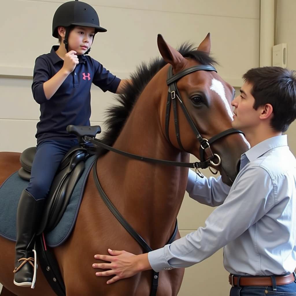 First Horse Simulator Lesson