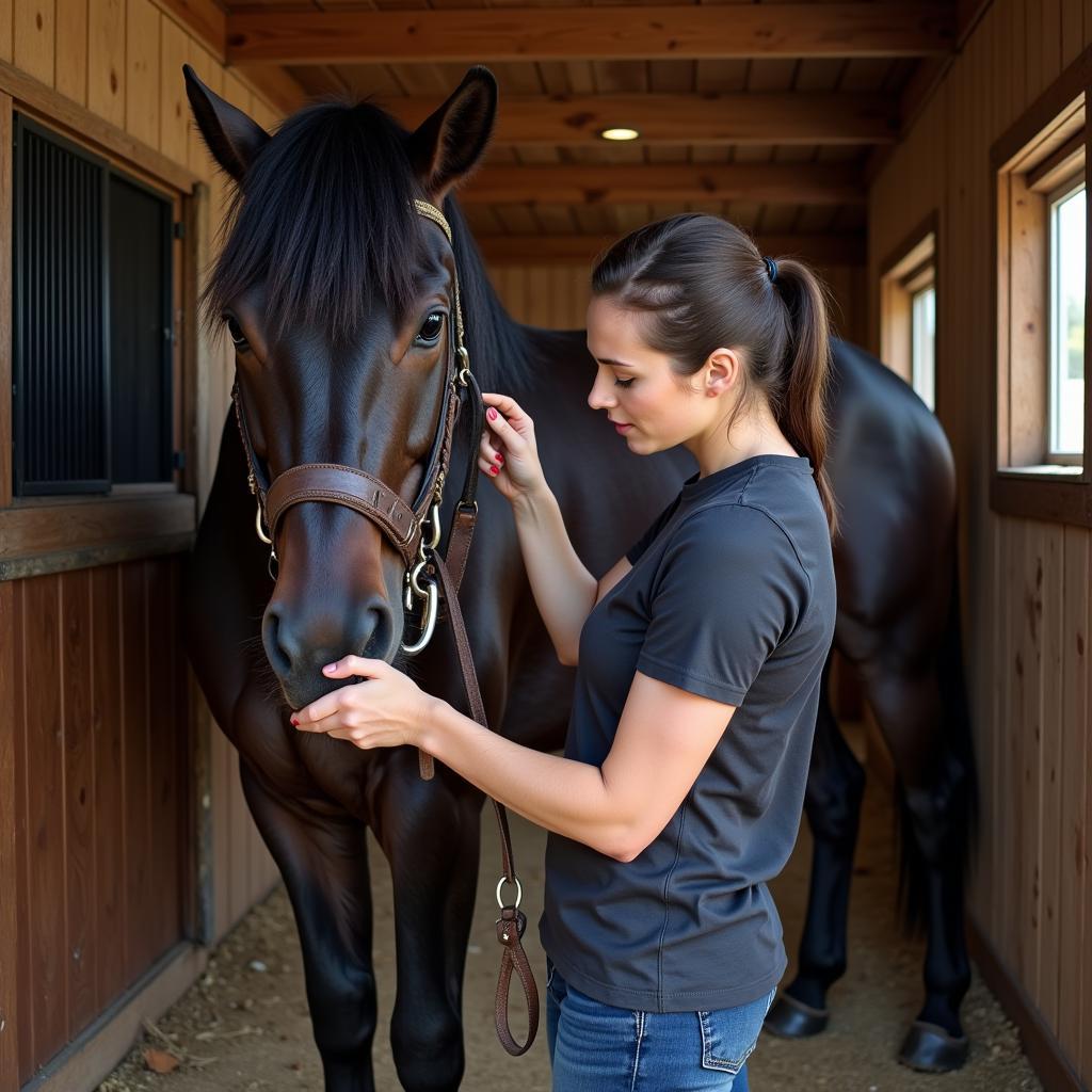 Fitting a Draft Horse Harness