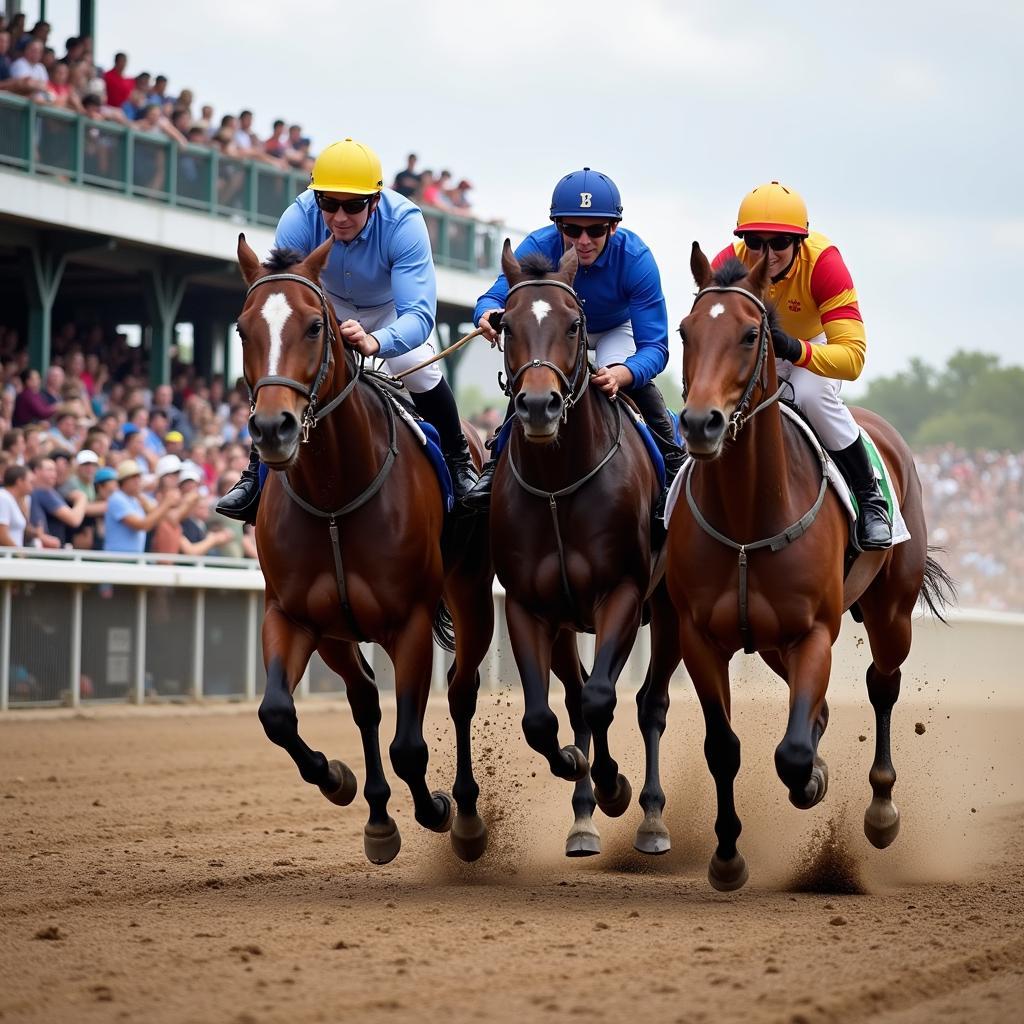 Gillespie County Fair Horse Racing Finish Line