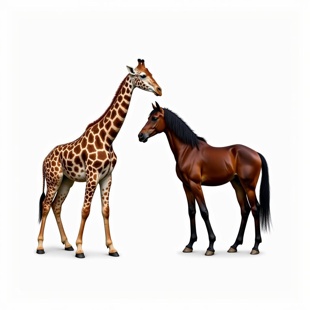 Giraffe vs Horse Physical Differences