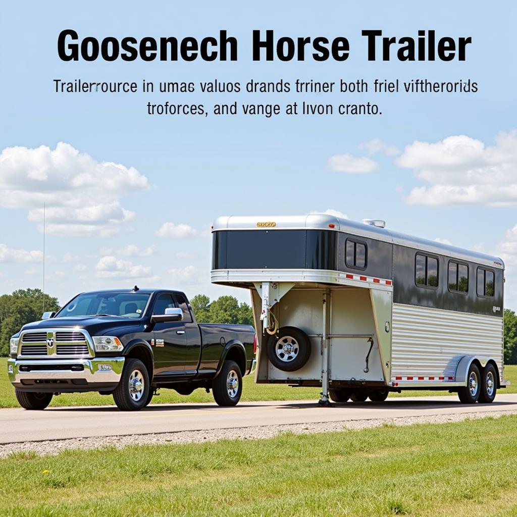 Gooseneck Horse Trailer for Long-Distance Travel