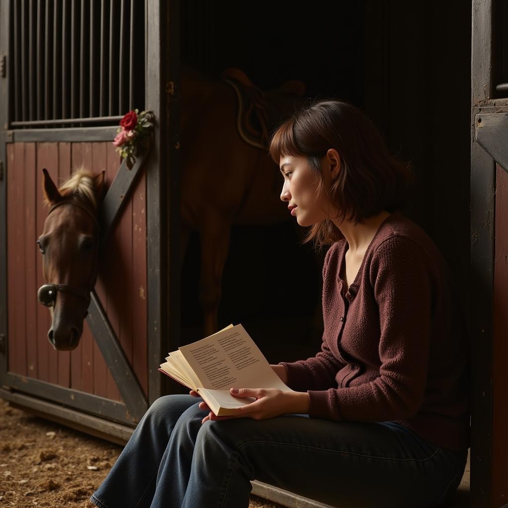 Grieving horse owner finding solace in poetry