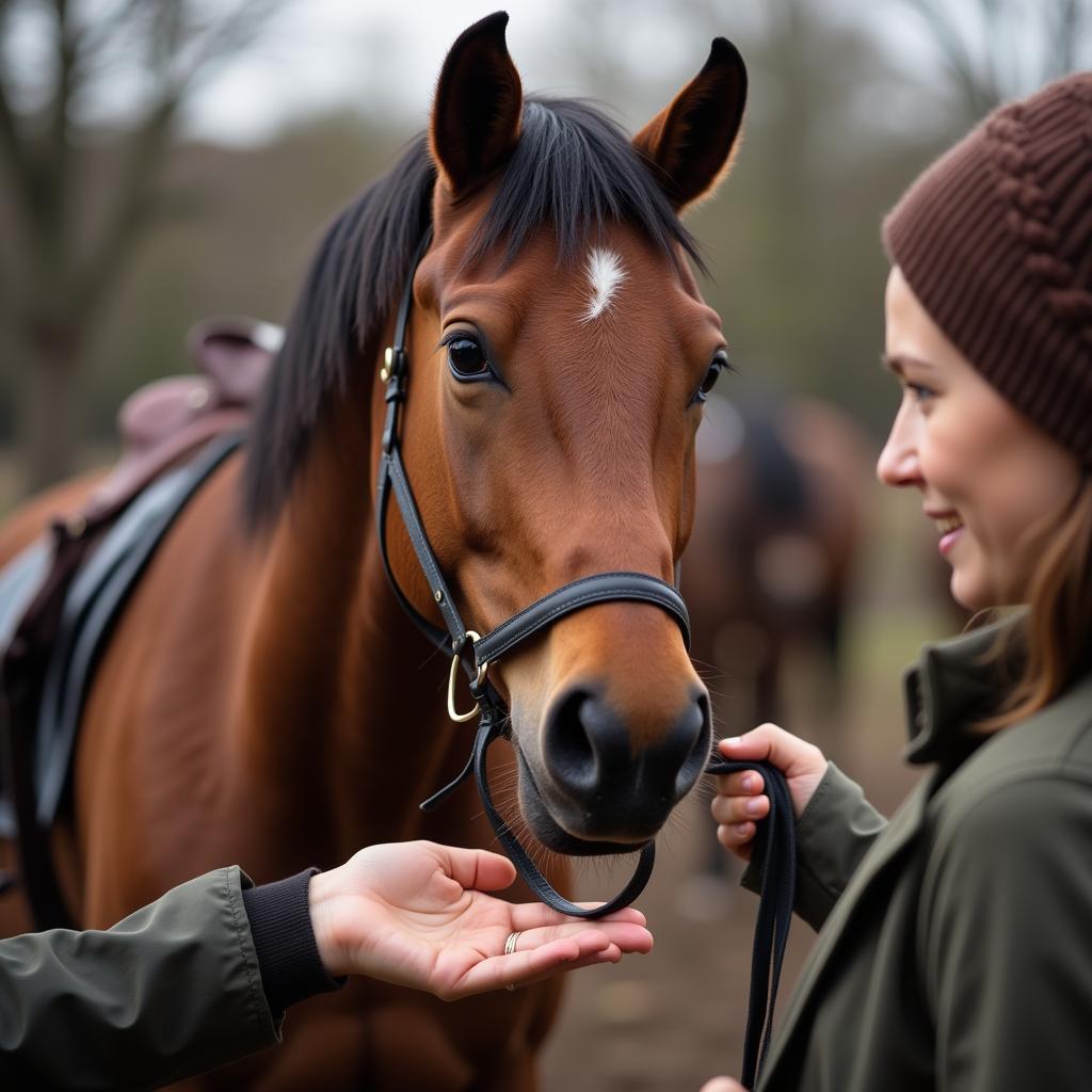 Working with a Fearful Horse During Halter Breaking