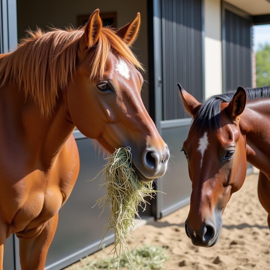 Happy and healthy horses thrive in well-maintained Boulder boarding facilities.