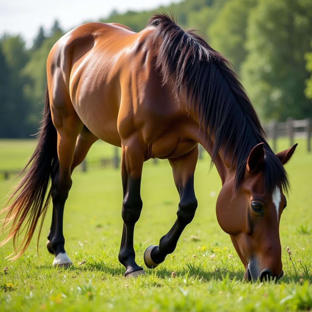 Healthy Horse After Deworming