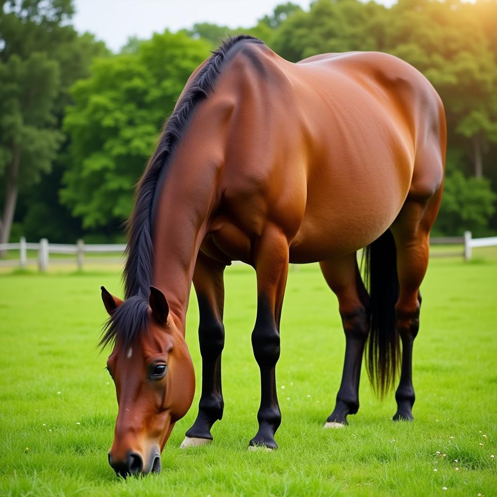 Healthy Horse in Field