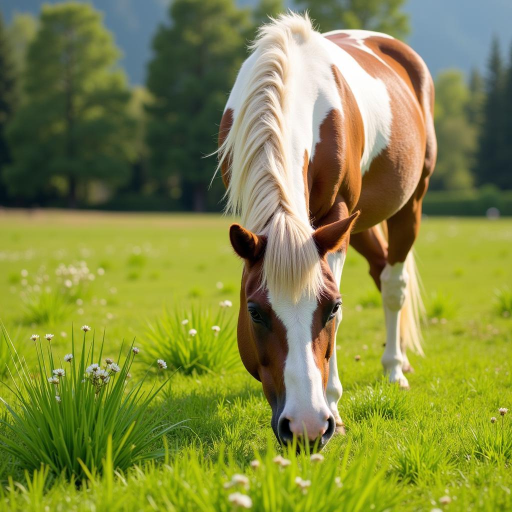 Healthy Horse in Pasture