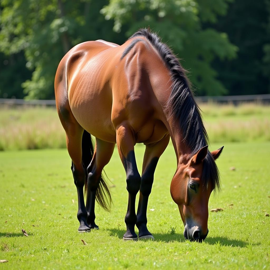 Healthy Horse in Pasture