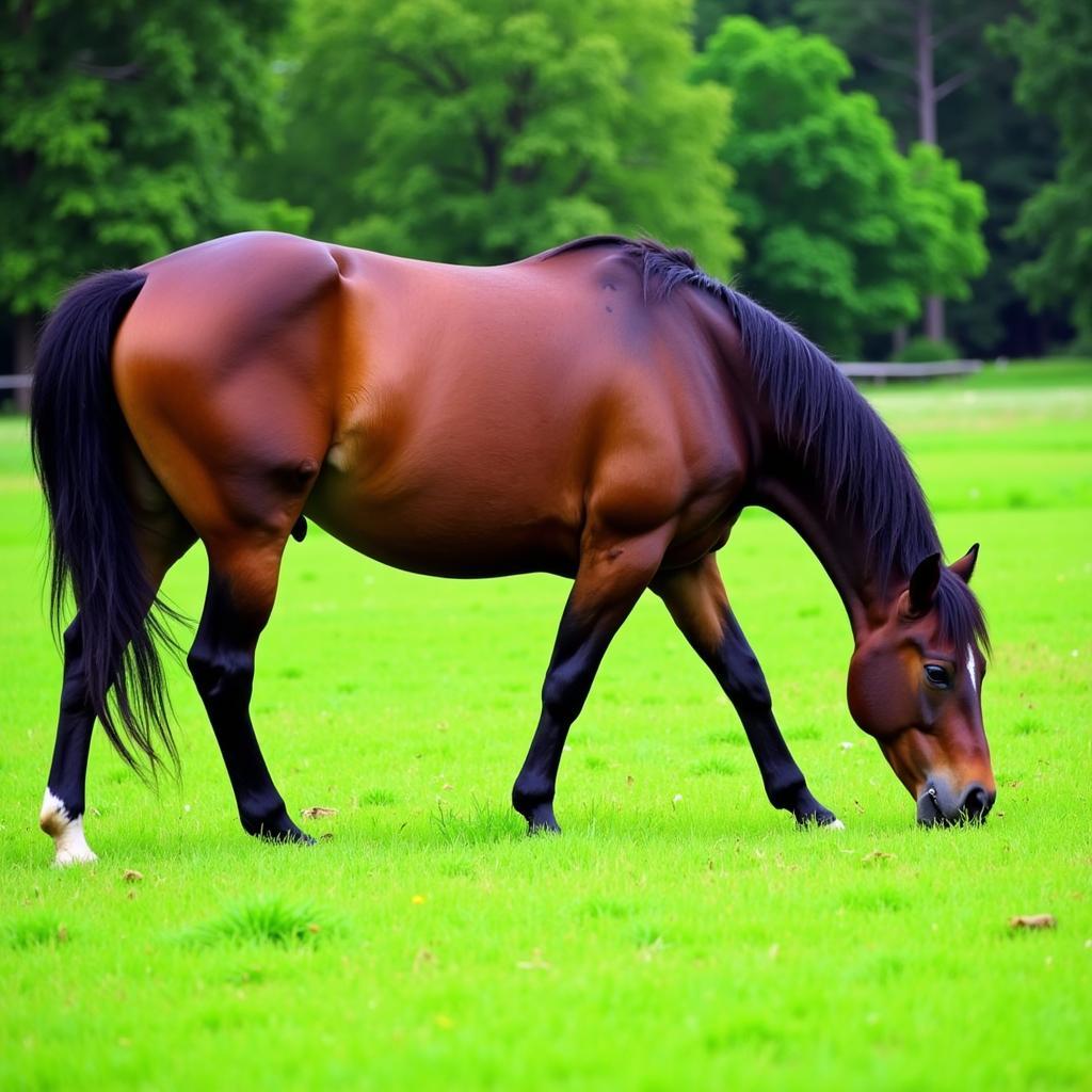 Healthy Horse in Pasture