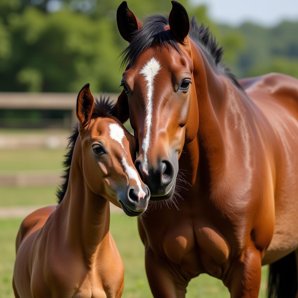 Healthy Mare and Foal