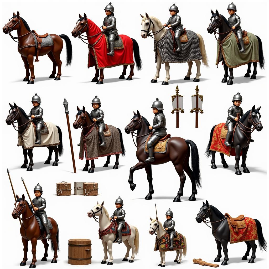 Historical Horse Barding Examples