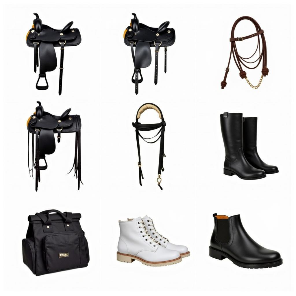 Horse Accessories for Various Disciplines, Including Barrel Racing, Dressage, and Trail Riding