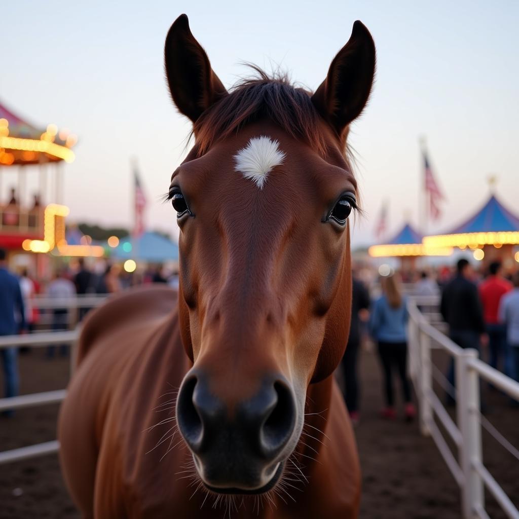 Horse at a State Fair