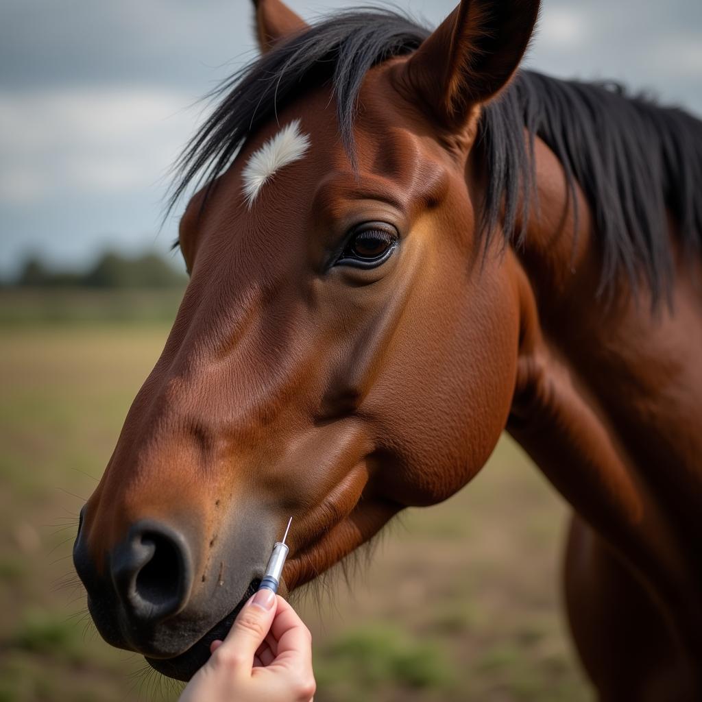 Horse Being Drugged Before Sale