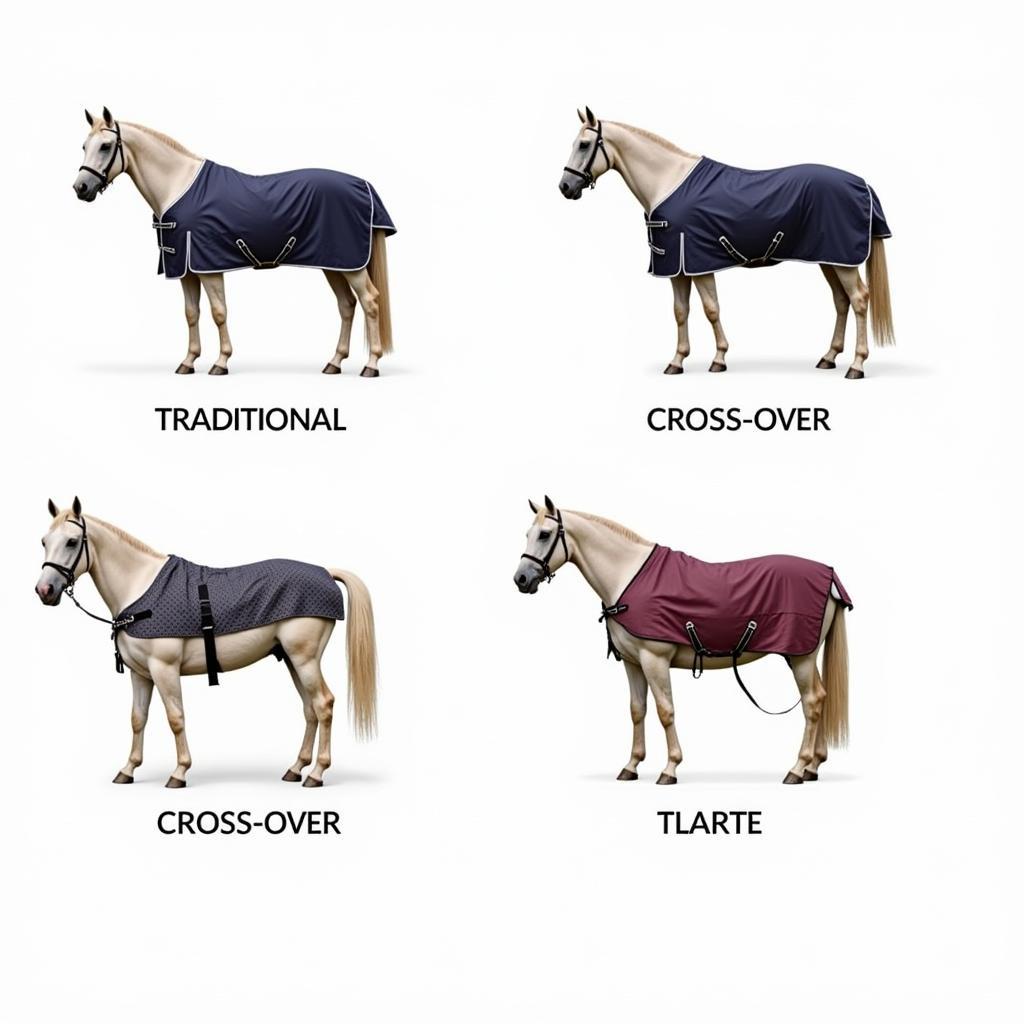 Types of Horse Blanket Back Leg Straps