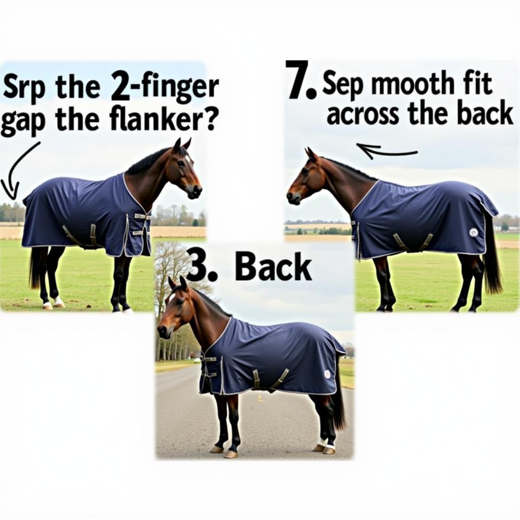 Checking the Fit of a Horse Blanket