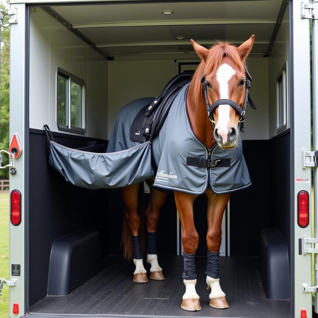 Horse Comfortably Traveling in Millennium Palma Seat