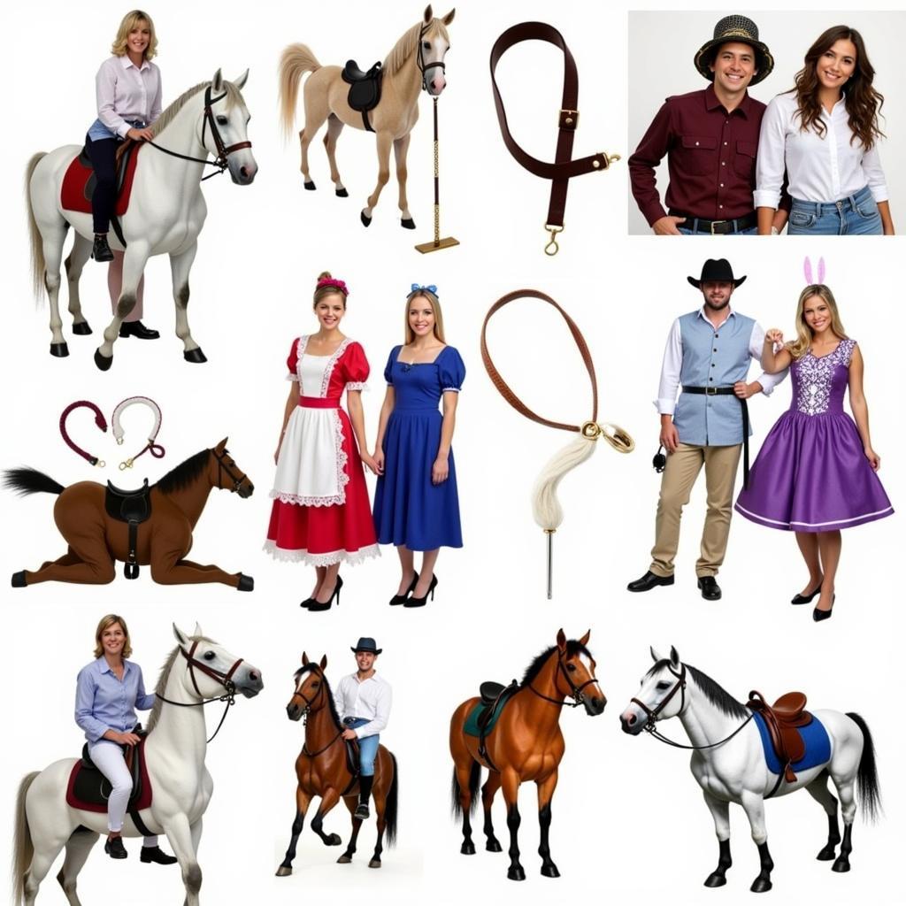 Accessorizing and Varying Two-Person Horse Costumes