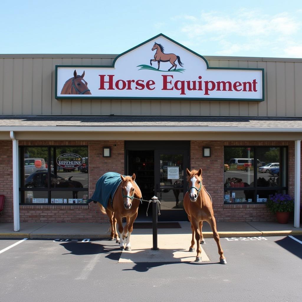 Exterior of a Horse Equipment Store