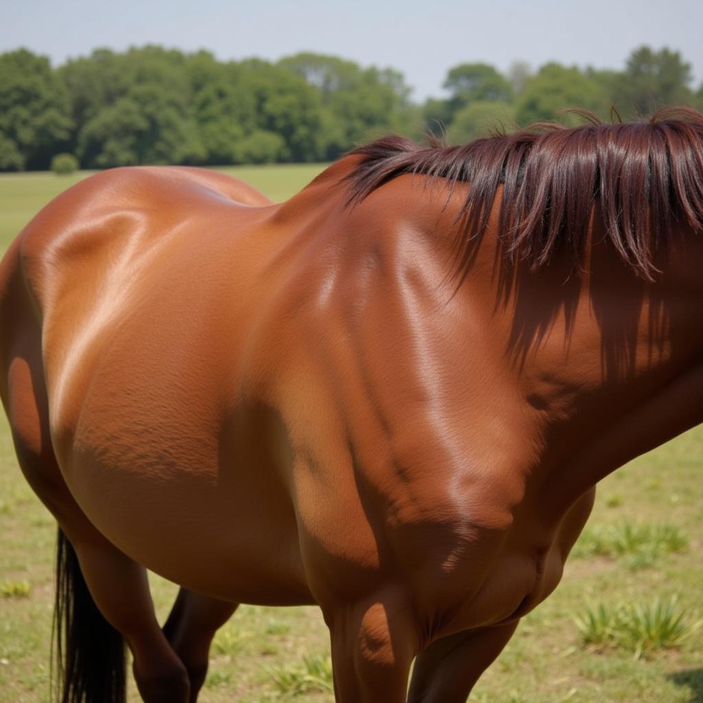 Horse Experiencing Muscle Fasciculations from Magnesium Deficiency