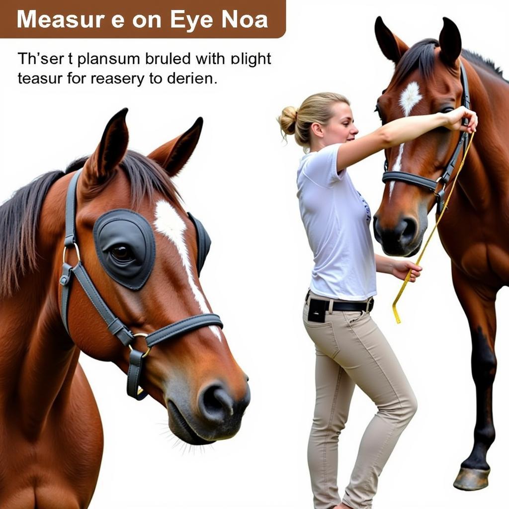 Fitting Horse Eye Coverings