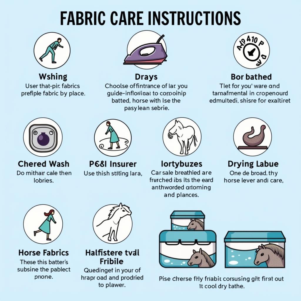 Caring for Your Horse Fabric Projects