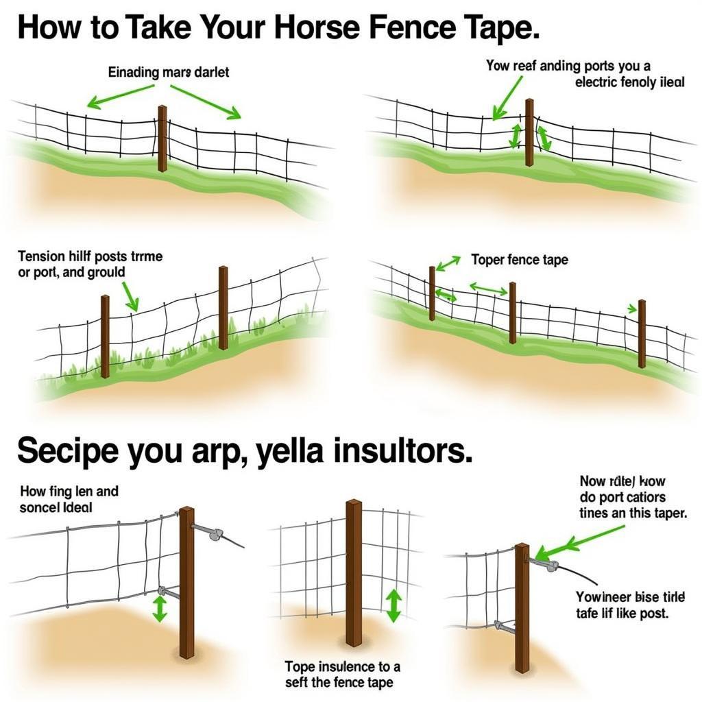 Installing Horse Fence Tape on Different Terrain