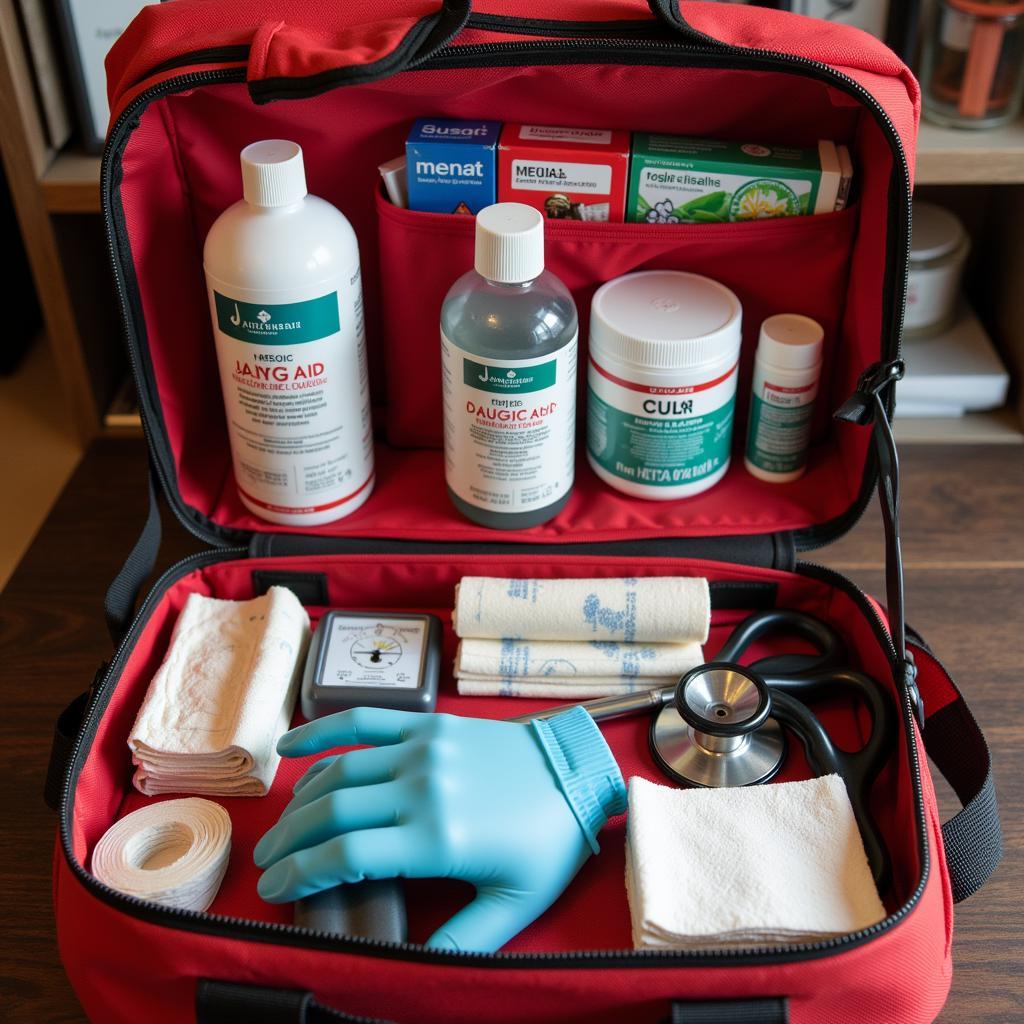 Essential items in a horse first-aid kit