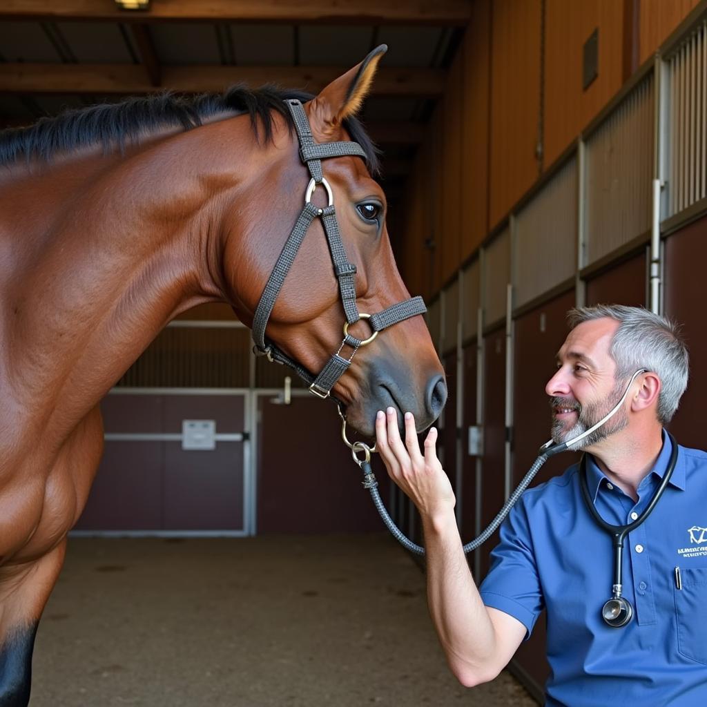 Pre-purchase vet exam for a horse in Eugene